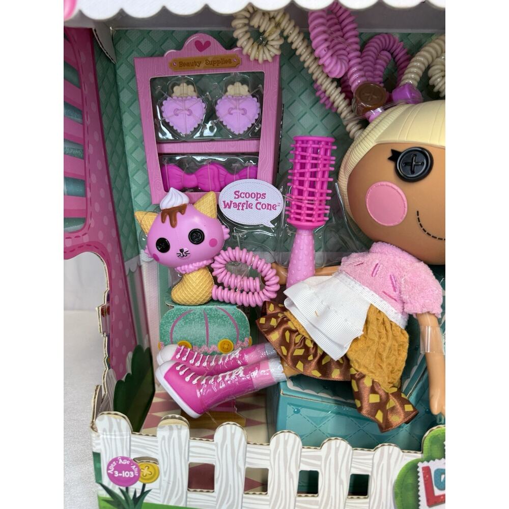LALALOOPSY SILLY HAIR DOLL SCOOPS WAFFLE CONE MGA 2021 New NWB Complete - Picture 3 of 16